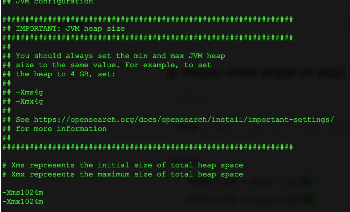 Heap JVM Opensearch Wazuh